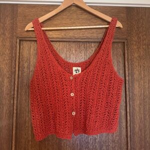Free People Crocheted Crop Top, size M